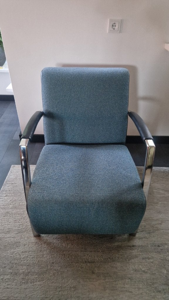 Fauteuils (set van 2), Ophalen, Gebruikt, Leer, 75 tot 100 cm