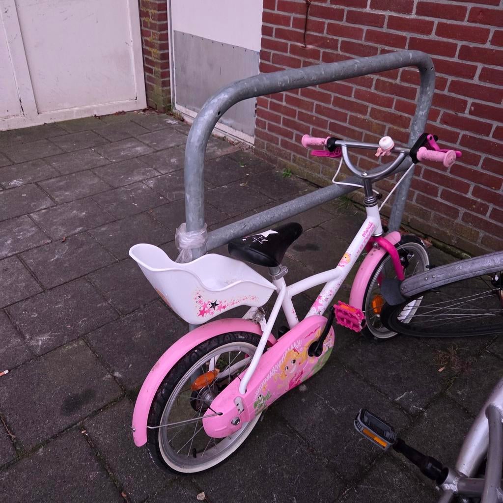 Meisjes fiets, Fietsen en Brommers, Fietsen | Meisjes, Ophalen, Gebruikt, 18 inch
