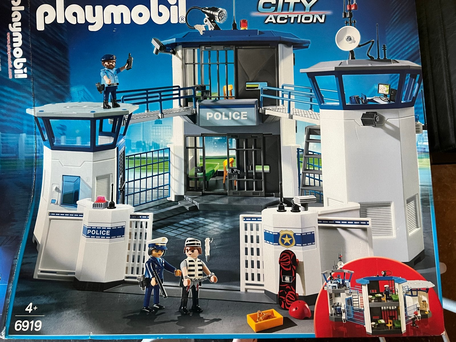 Playmobil City Action Politiebureau 6919 (bijna compleet), Gebruikt, Gebouw, Complete set, Ophalen of Verzenden