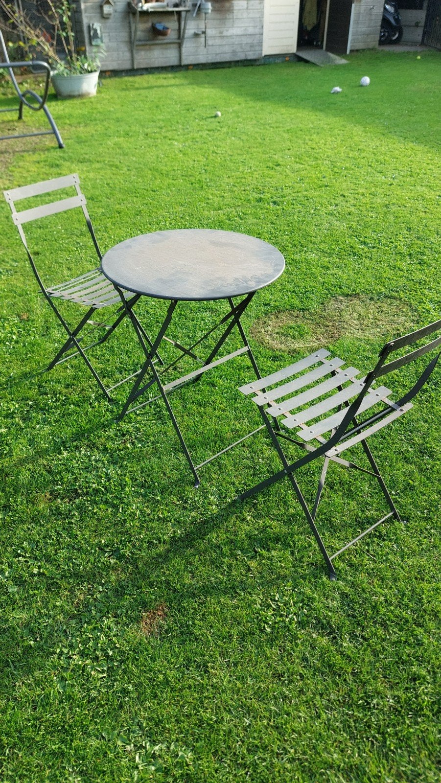 Frans tuinsetje., Tuin en Terras, 2 zitplaatsen, Overige materialen, Gebruikt, Ophalen of Verzenden