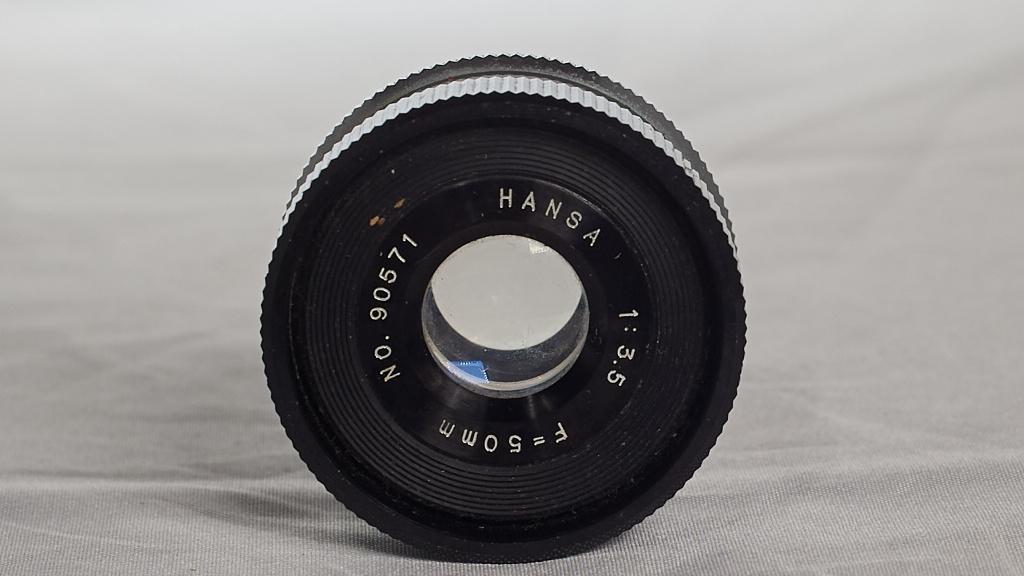 Vergroter objectief Hansa 50mm F:3.5, Ophalen of Verzenden, Gebruikt, Doka-onderdelen