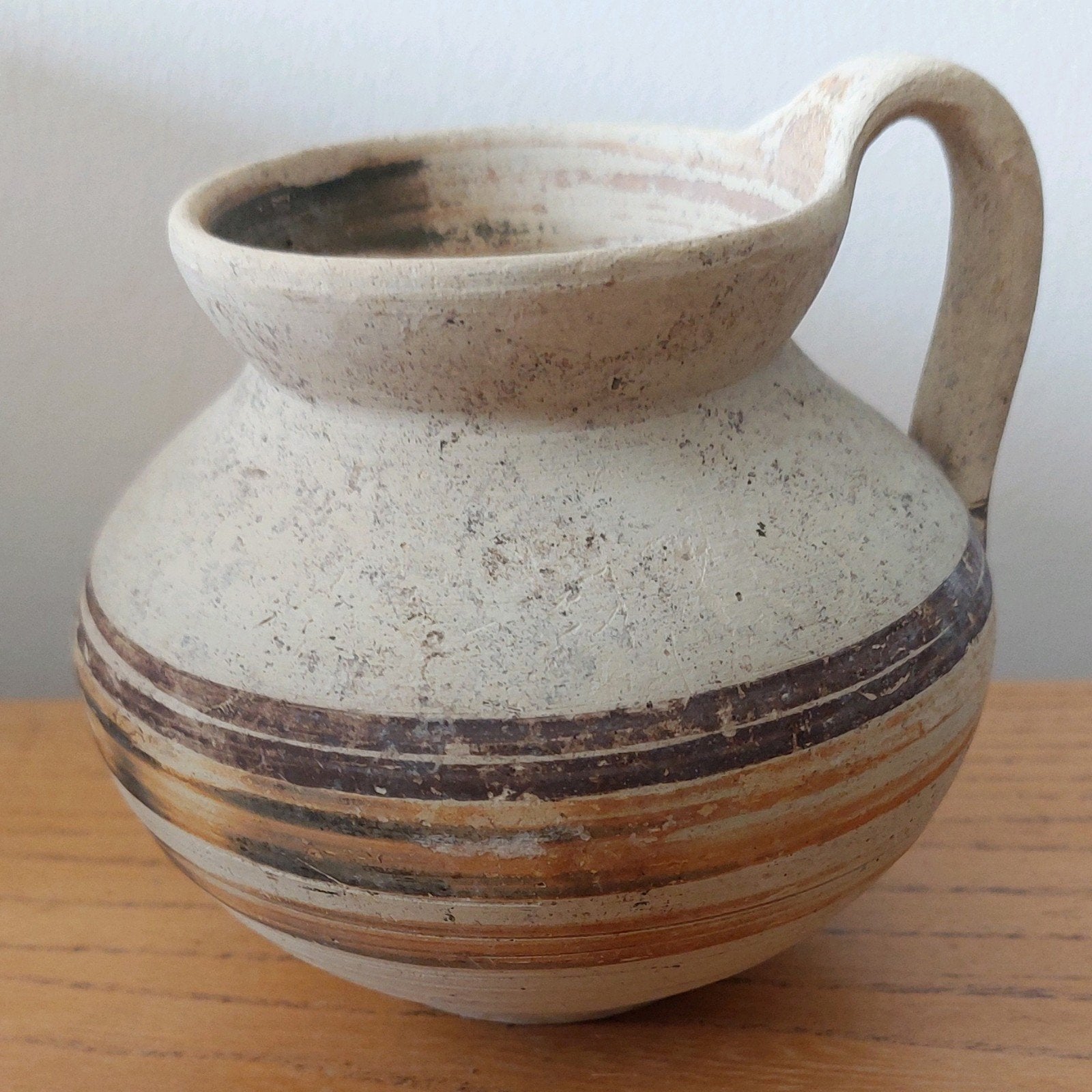 Antiek Grieks aardewerk kruikje 400 BC 'Daunian Olpe', Antiek en Kunst, Ophalen of Verzenden
