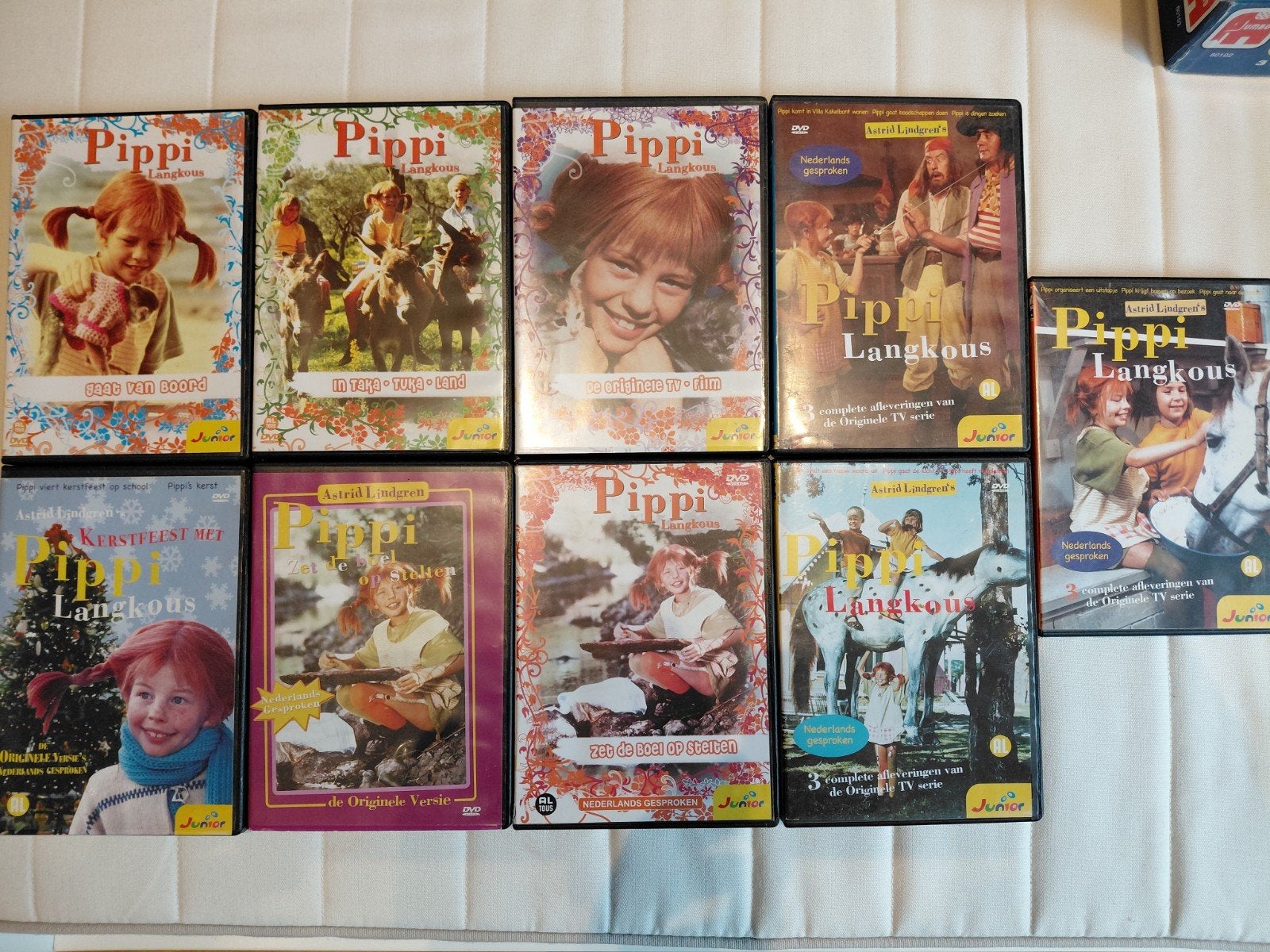 9 Pippi Langkous dvd's, Europees, Alle leeftijden, Overige typen, Ophalen of Verzenden