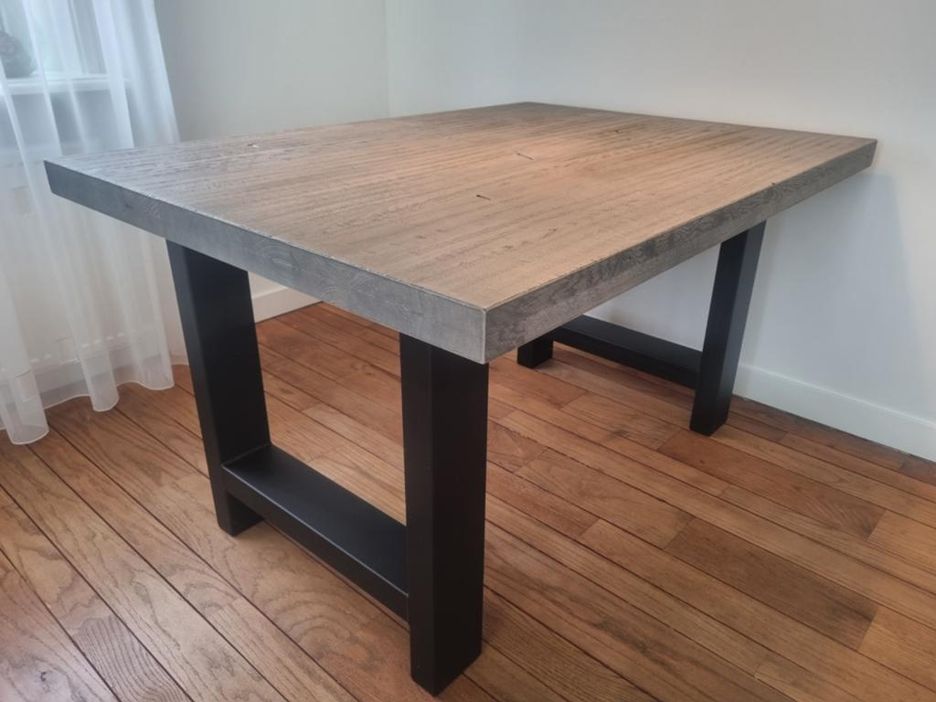 Tafel eettafel 140x100cm, Huis en Inrichting, Tafels | Eettafels, Zo goed als nieuw, Metaal, Rechthoekig, 50 tot 100 cm