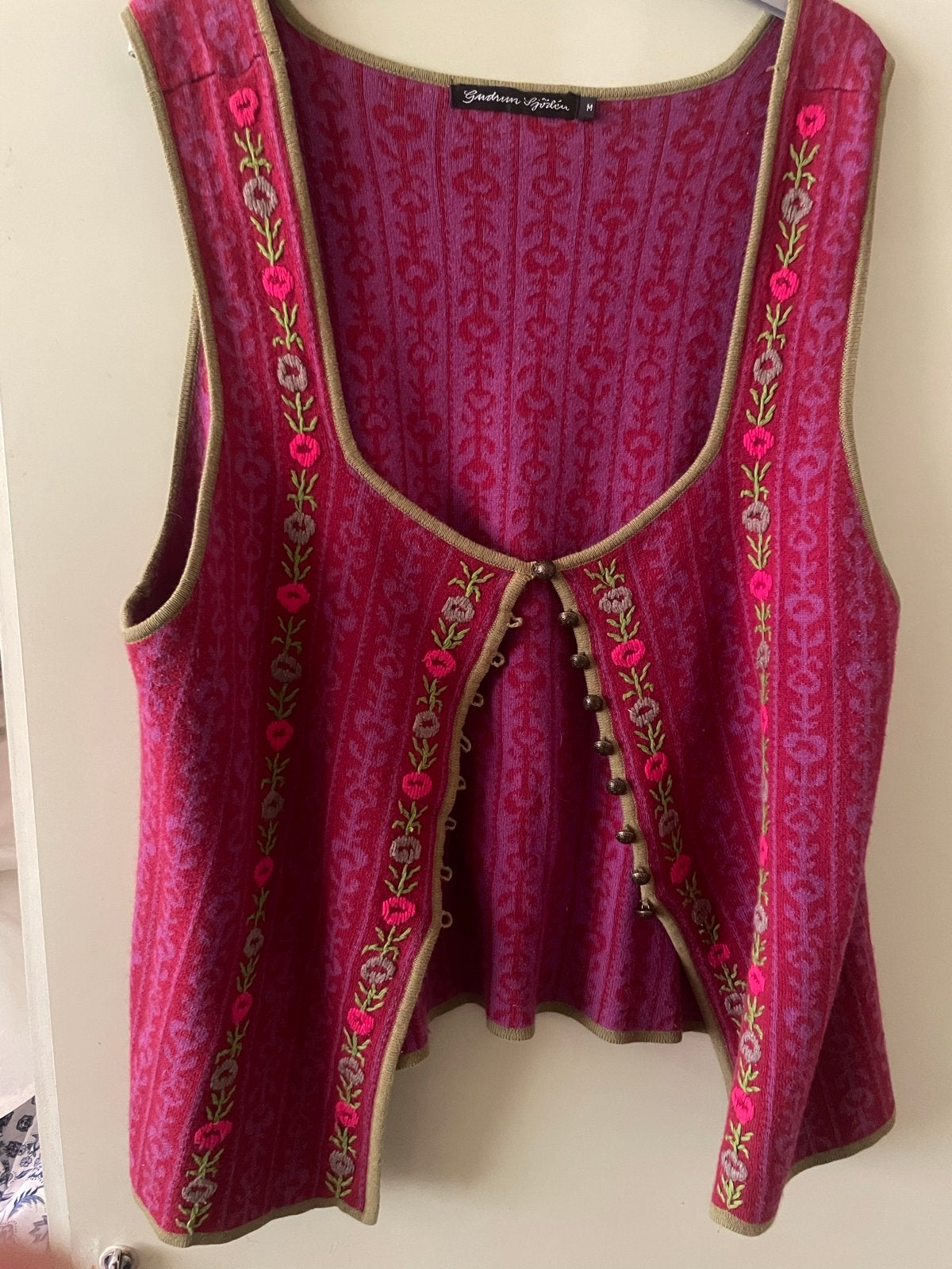 Gudrun Sjödén Gilet Maat M - Kleurrijk en Uniek, Kleding | Dames, Truien en Vesten, Verzenden, Zo goed als nieuw, Maat 38/40 (M)