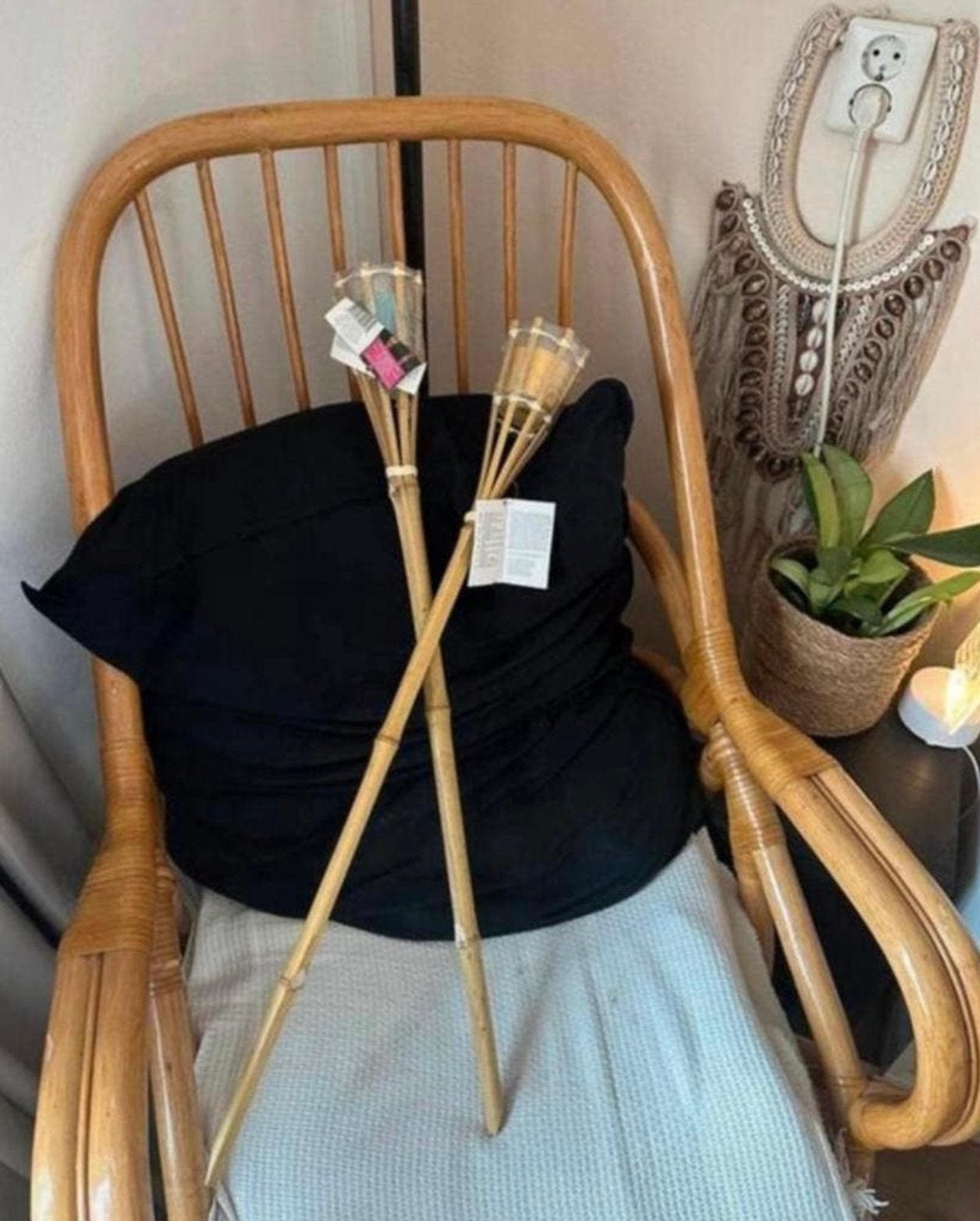 NIEUW IN VERPAKKING – 2 TUINFAKKELS (GEEL & BLAUW), Tuin en Terras, Fakkels, Ophalen of Verzenden, Zo goed als nieuw