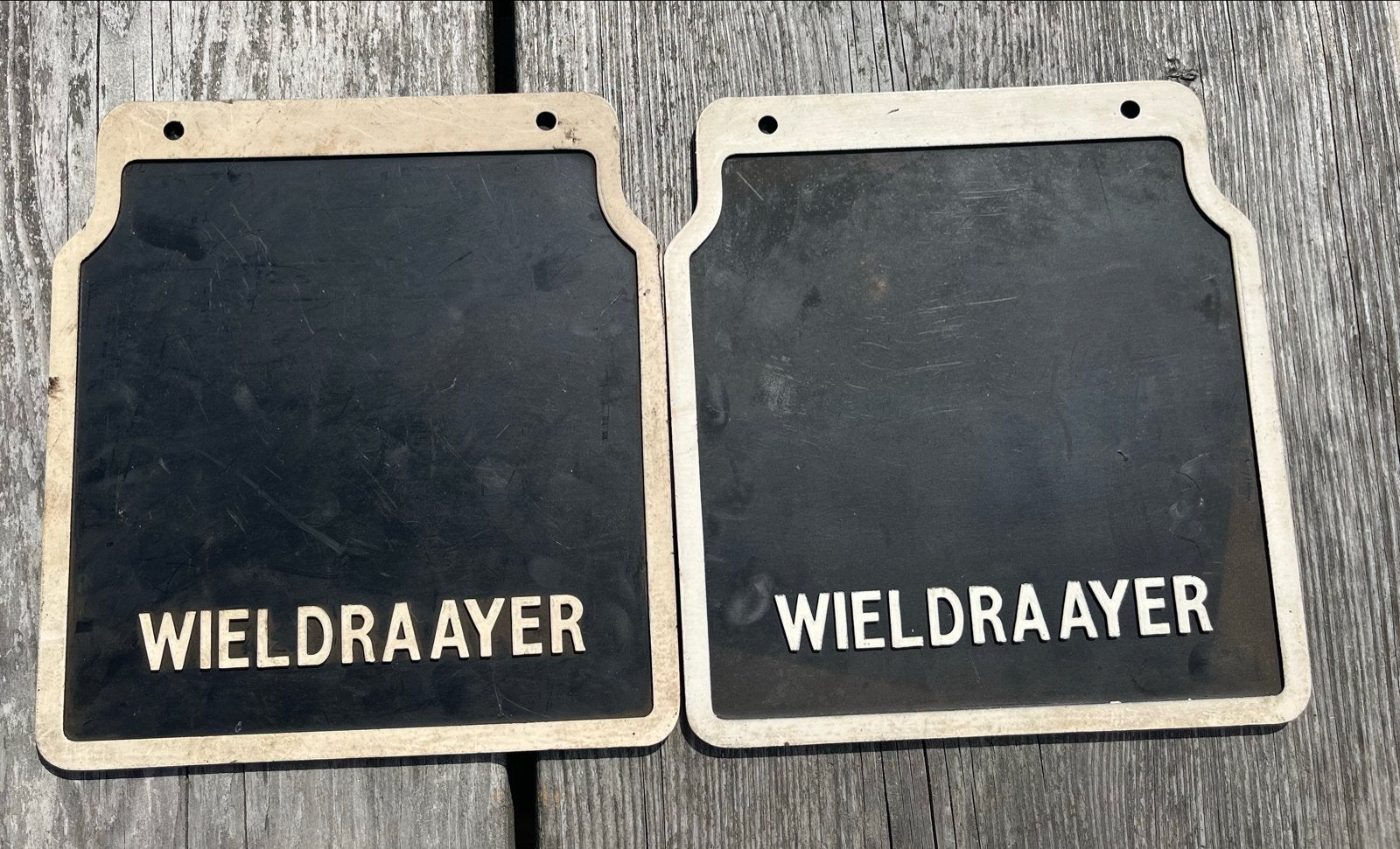 Spatlappen "WIELDRAAYER" - Set van 2, Auto-onderdelen, Gebruikt, Voor, Ophalen of Verzenden, Spatbord