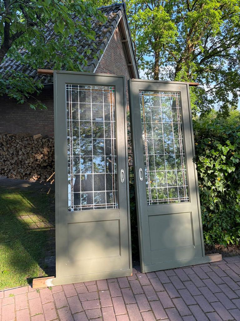 Prachtige schuifdeuren set, Doe-het-zelf en Verbouw, Deuren en Horren, Ophalen, Minder dan 80 cm, Binnendeur, Zo goed als nieuw