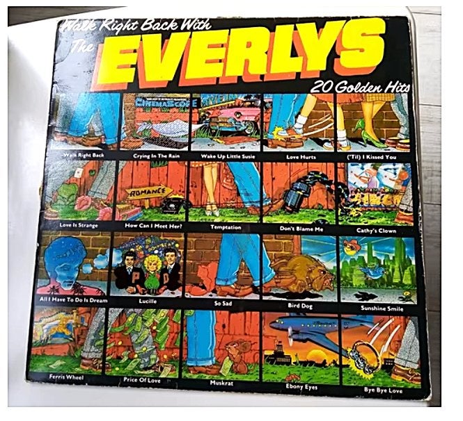 original lp-walk right back with the everly's brothers*1976*, LP, Gebruikt, Pop, Complilatie