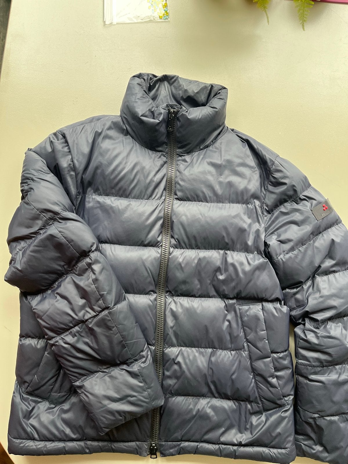 Peuterey donsjack - Blauw - Maat M, Ophalen of Verzenden, Gedragen, Maat 48/50 (M), Blauw