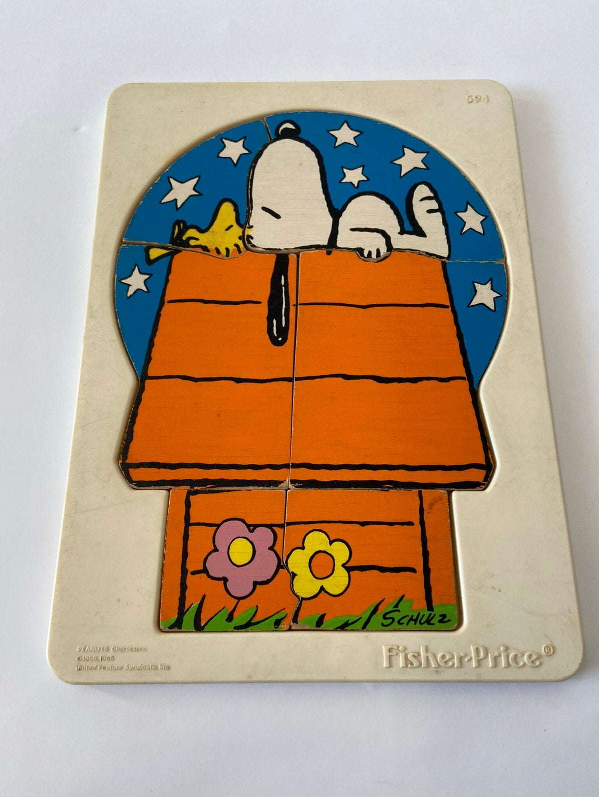 Fisher price Snoopy puzzel 594, Ophalen of Verzenden, Gebruikt, Speelset