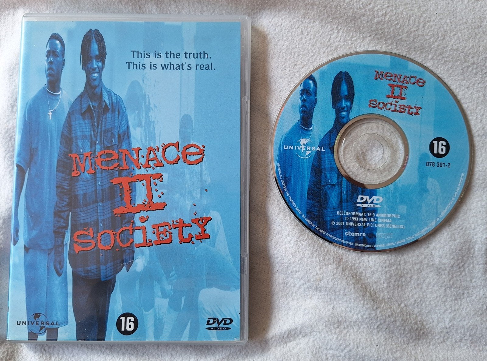 Menace II Society ( Hughes Brothers ) met Turner, Pinkett, Cd's en Dvd's, Vanaf 16 jaar, Nederlands, Ophalen of Verzenden, Gebruikt