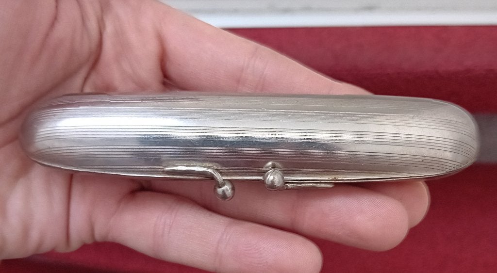 vintage sigarettenetui in Zeppelinform, Verzenden, Zo goed als nieuw, Sigarenbandjes
