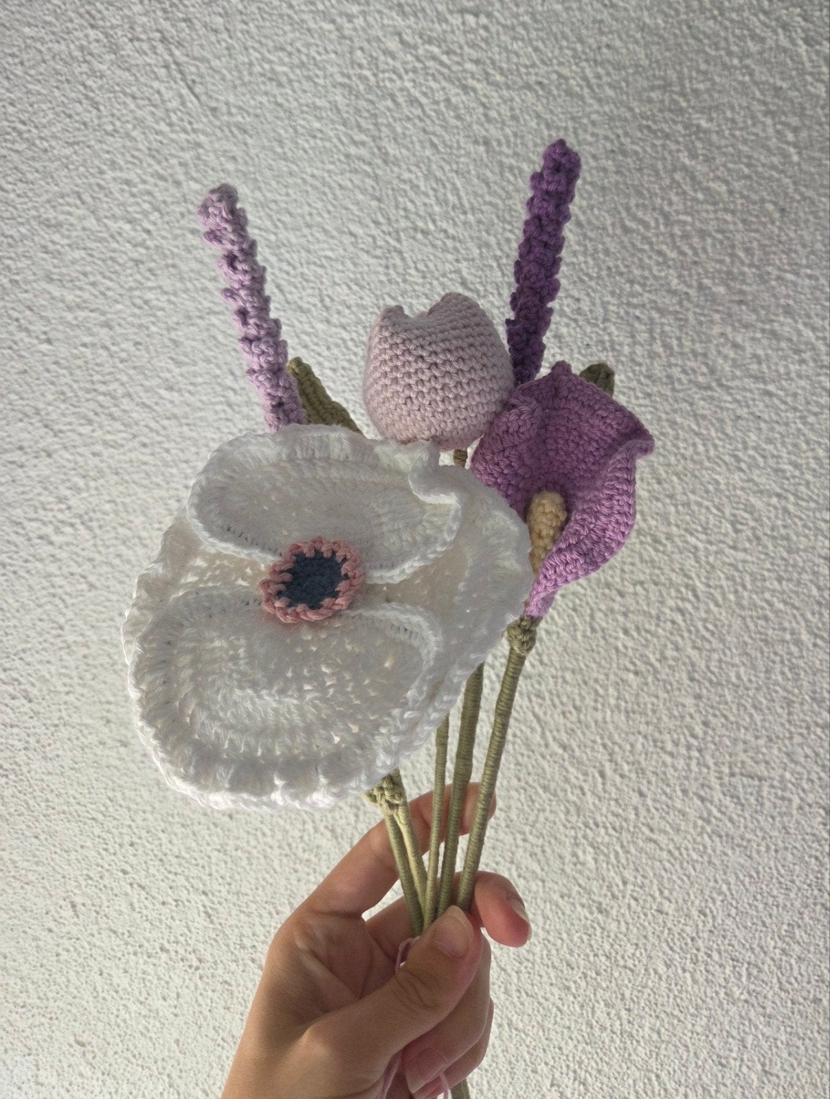 Bloemen boeket - gehaakt, Lovliness, Meerkleurig, Overige materialen, Overige stijlen