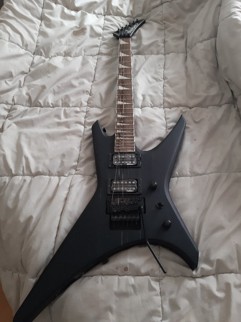 Jackson Warrior WRX24 Satin Black, Ophalen, Zo goed als nieuw, Solid body, Overige merken