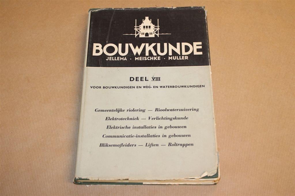 Bouwkunde Deel 8 - Jellema - 1965, Boeken, Ophalen of Verzenden, Gelezen, Bouwkunde