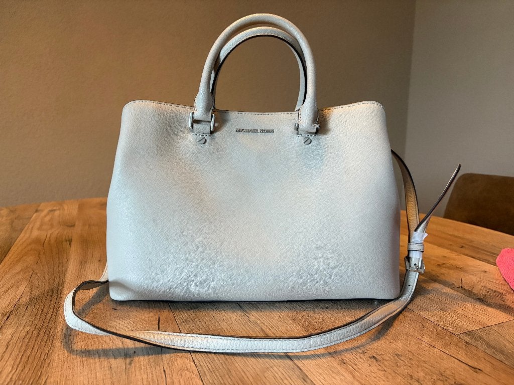 Michael Kors tas, Ophalen of Verzenden, Zo goed als nieuw, Beige, Handtas