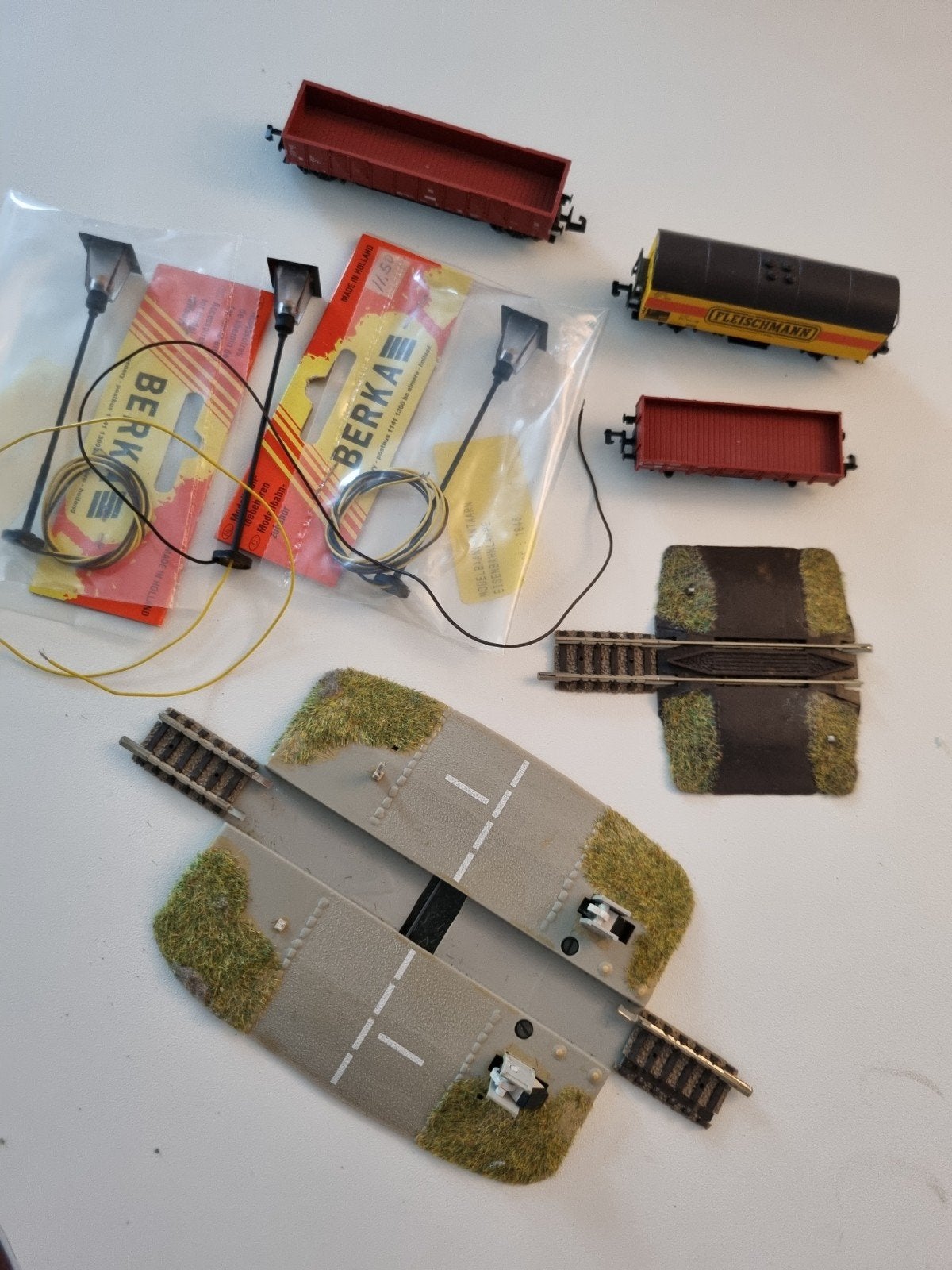 N spoor modelbouw set: wagons, rails en toebehoren, Gebruikt, Overige typen, Ophalen of Verzenden, Fleischmann