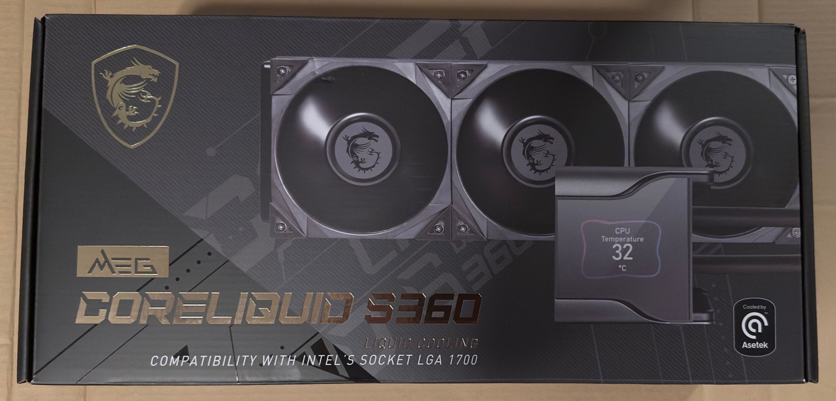 MSI MEG CORELIQUID S360 - Scherm Defect!, Ophalen of Verzenden, Gebruikt, Waterkoeling