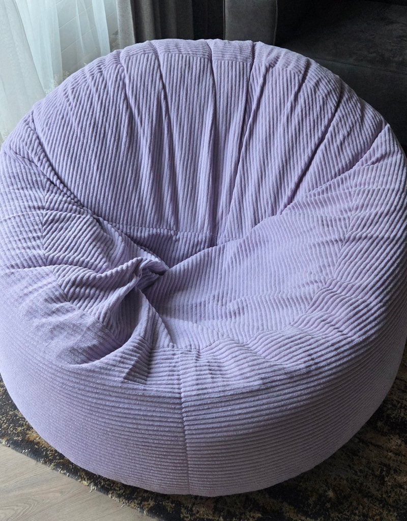 Poef corduroy NIEUW, Ophalen, Rond, Nieuw, 75 tot 100 cm