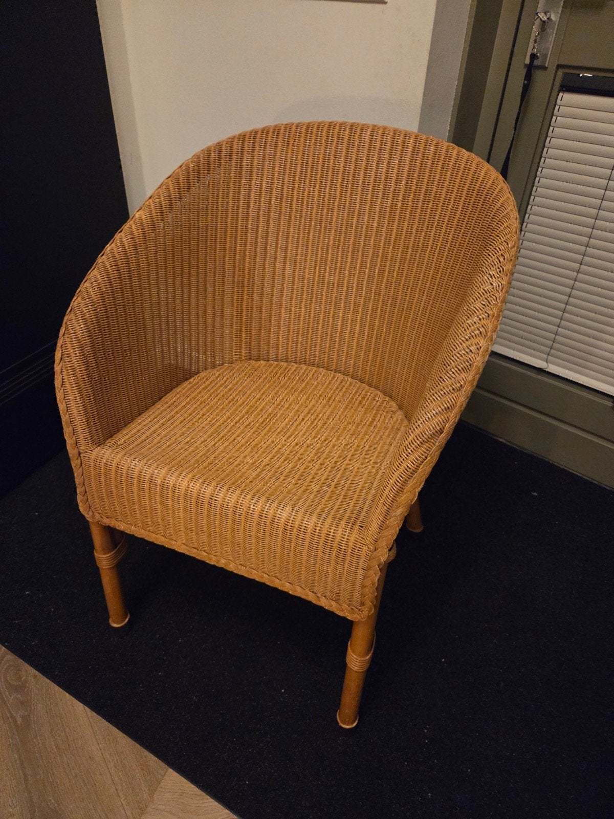 Mooie Original Loom rieten stoel - gratis af te halen, Ophalen, Gebruikt, Bruin, Riet of Rotan
