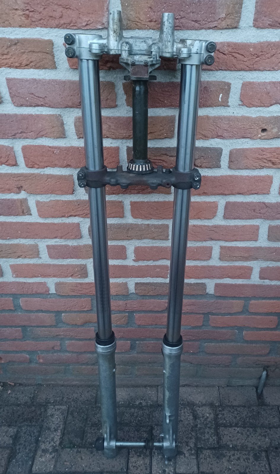 Voorvork Yamaha DT DT80 80 voor schadeherstel of onderdelen, Motoren, Ophalen, Gebruikt