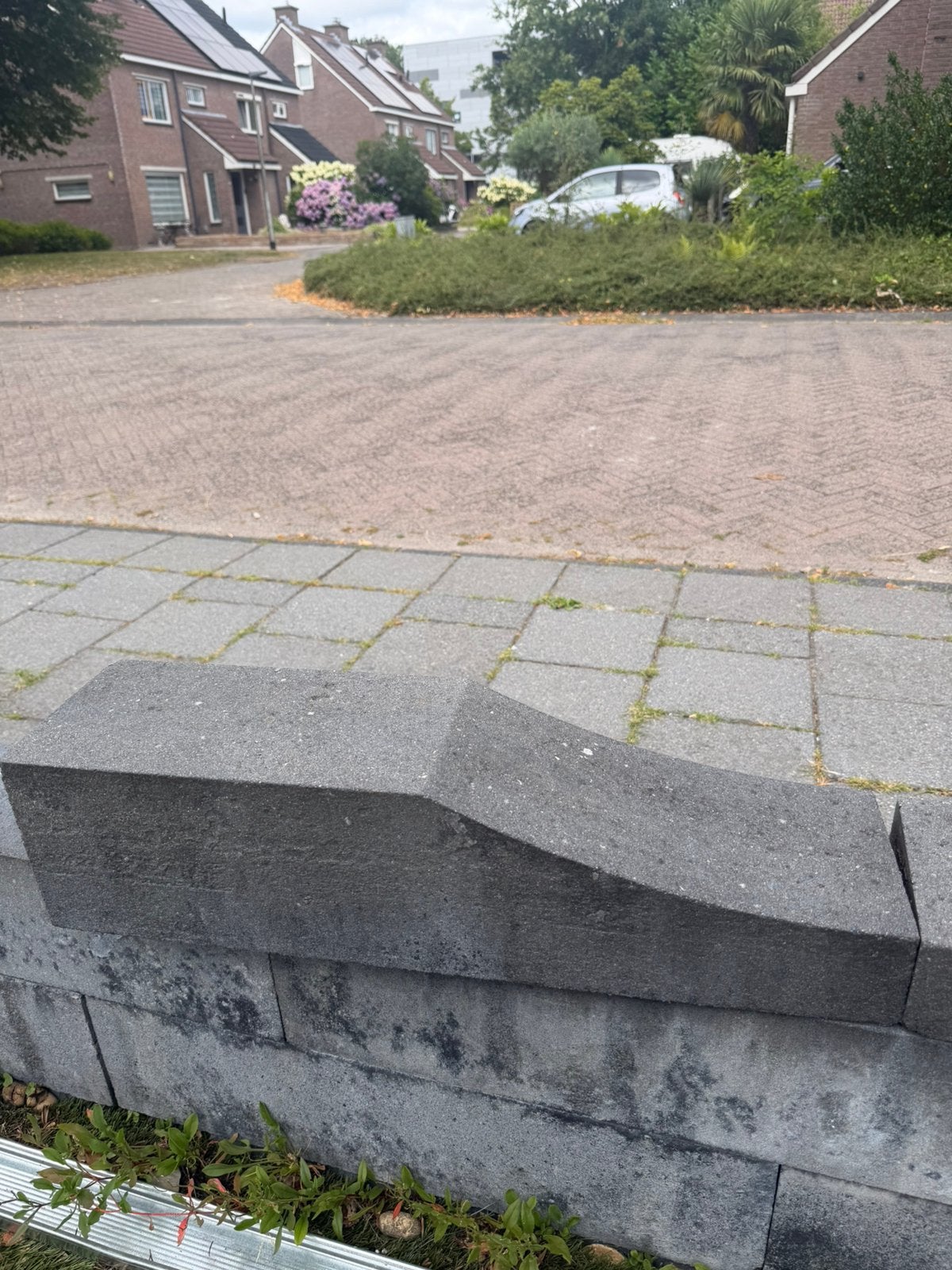 palissade - stapelblokken, Tuin en Terras, Tegels en Klinkers, Ophalen, Overige typen, Zo goed als nieuw, Minder dan 5 m²