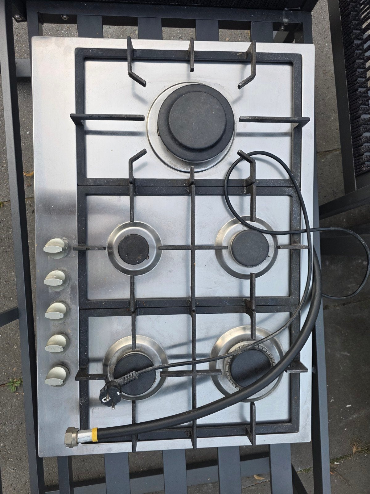 Gas kookplaat, Witgoed en Apparatuur, Fornuizen, Minder dan 85 cm, Gas, Vrijstaand, 4 kookzones