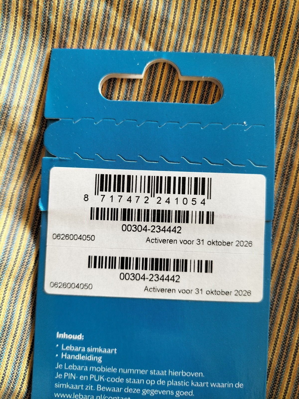 06.26.00.40.50 Lebara Simkaart - Nieuw en Ongeactiveerd, Verzenden, Nieuw, Overige providers, Simkaart