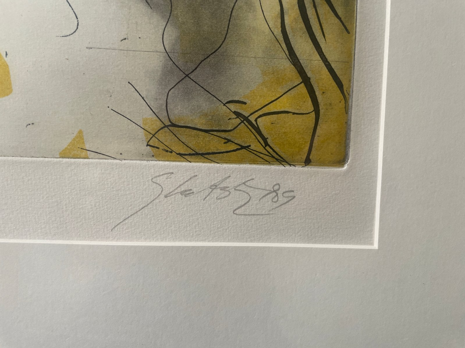 Ger Lataster gesigneerd werk, Ophalen of Verzenden, Ets, Gesigneerd, 1950 - 1999