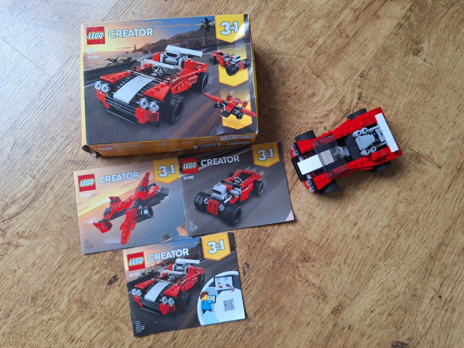 Lego Creator 3-in-1 sportwagen, Lego, Ophalen of Verzenden, Zo goed als nieuw, Inclusief instructies