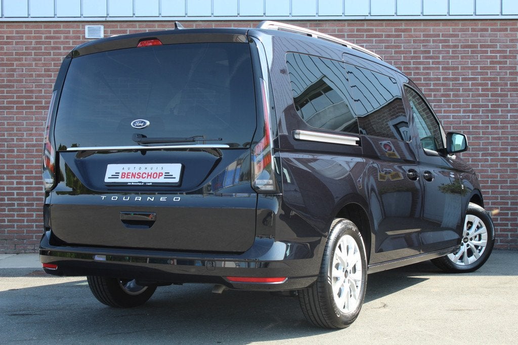 Ford Tourneo Connect 2.0 122PK DSG 7pers L2 |PANO|NAVI|VOORR, Automaat, Stof, Gebruikt, Zwart