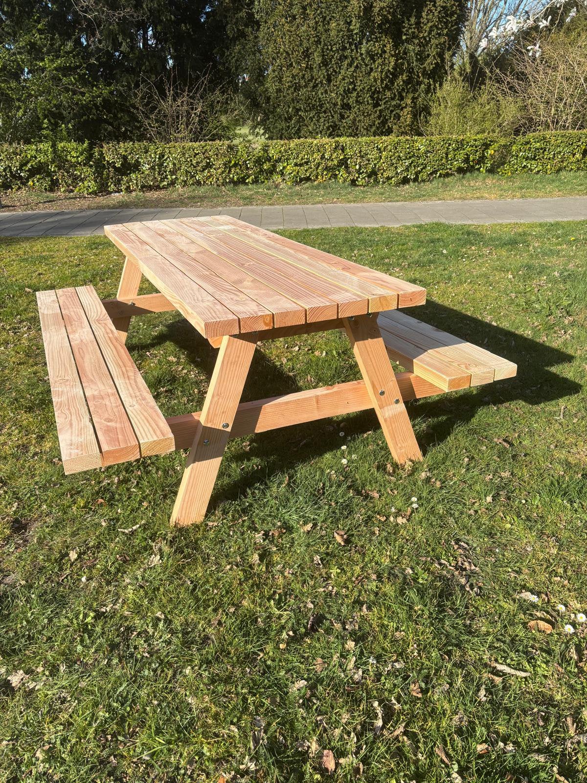 Stevige douglas picknicktafel, Ophalen, Nieuw, Rechthoekig, Hout
