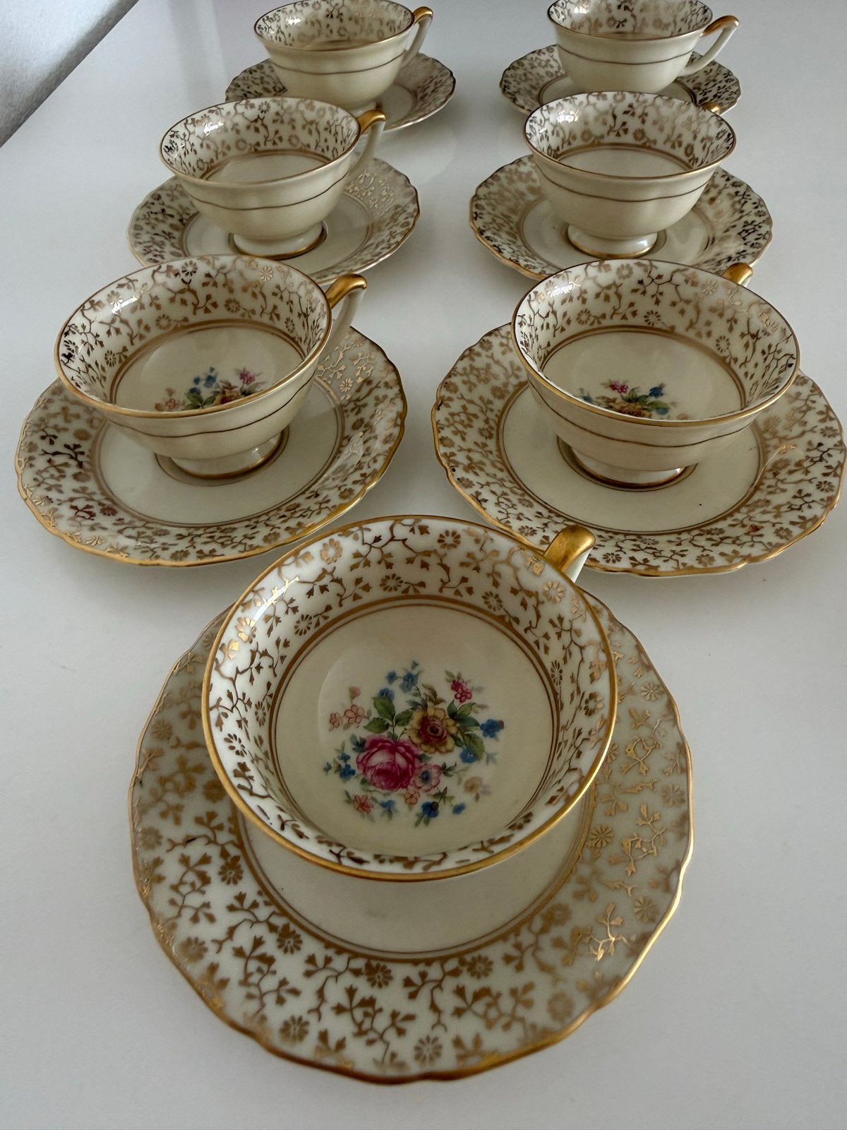 Thomas Ivory Bavaria Germany theekopjes met schotels, Ophalen of Verzenden