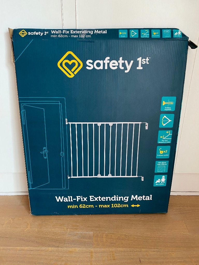 Nieuw Safety 1st Wall-Fix traphekje 62-102 cm - ongebruikt, Ophalen, Nieuw, 100 tot 115 cm, Metaal of IJzer