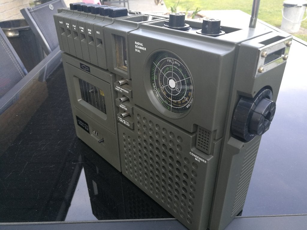 radio-cassette recorder Acec 56001 uit 1975, Ophalen of Verzenden, Gebruikt
