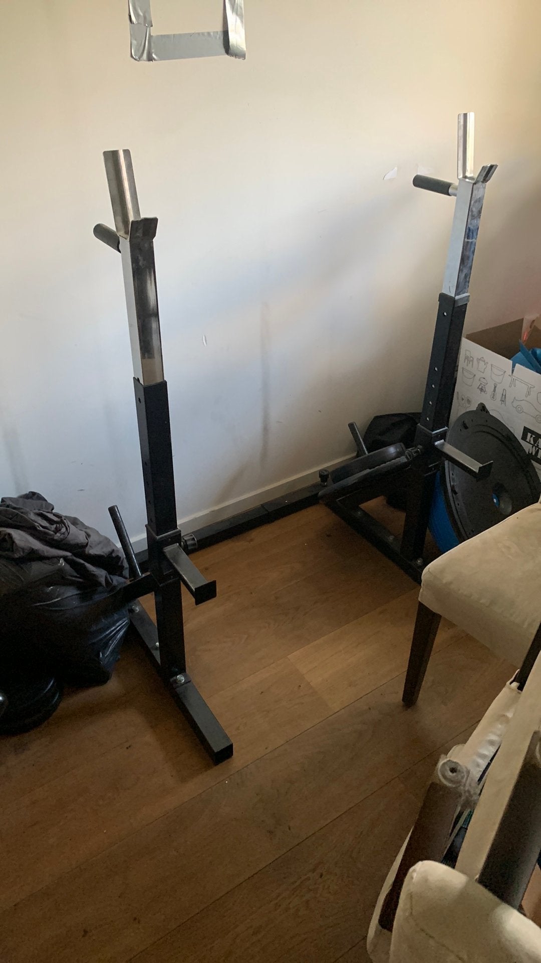 Squat rack / bench press, Ophalen of Verzenden, Zo goed als nieuw