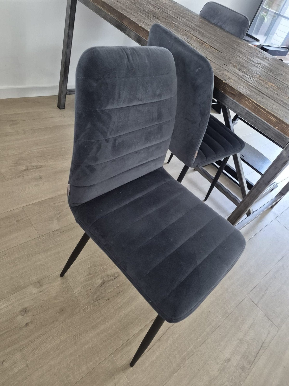 Riviera maison stoelen, Huis en Inrichting, Stoelen, Ophalen, Twee, Blauw, Zo goed als nieuw