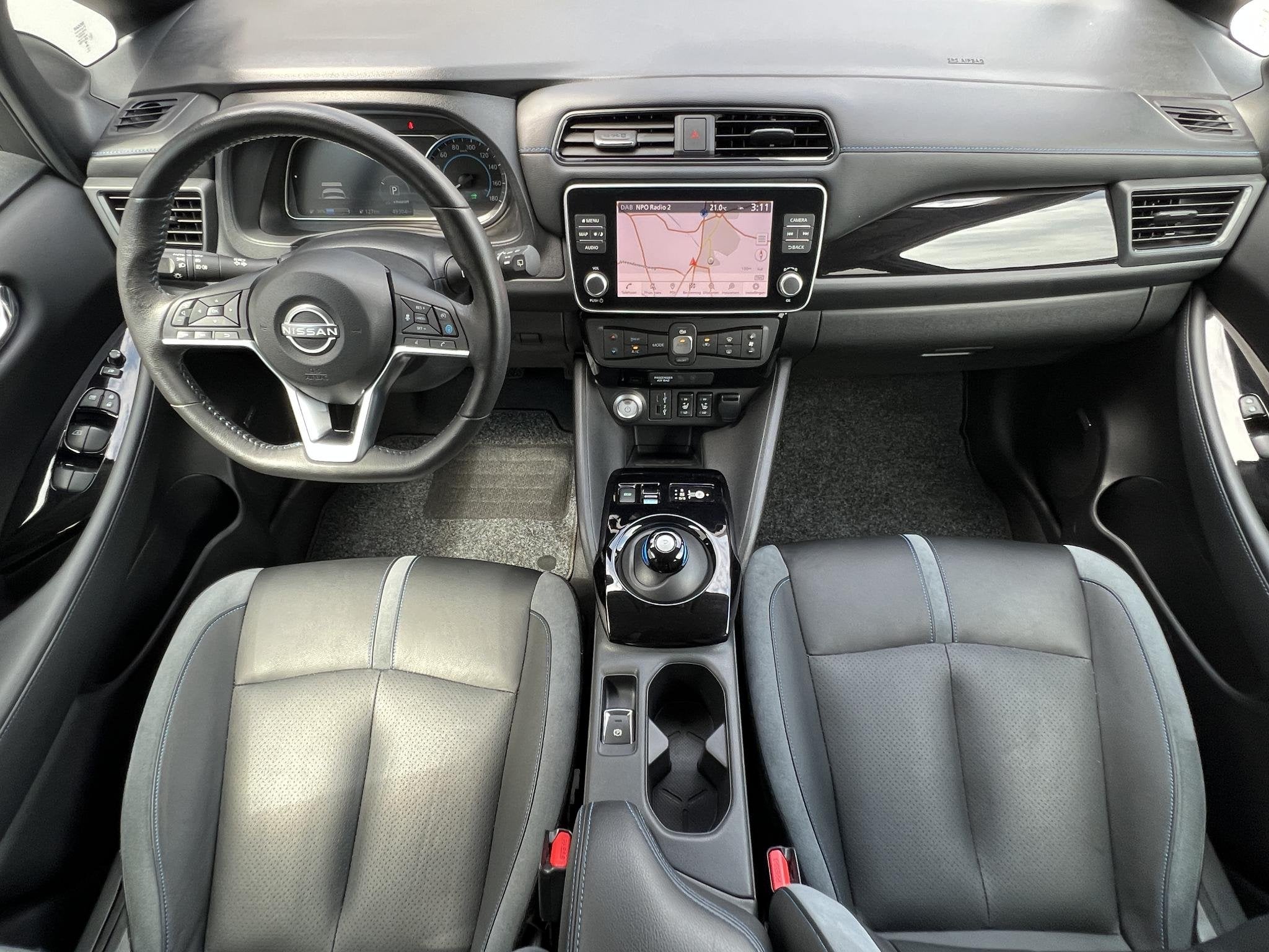 Nissan LEAF e+ Business Executive 62 kWh / Accu SoH 95,71 %, Gebruikt, Leder en Stof, 59 min, 645 min