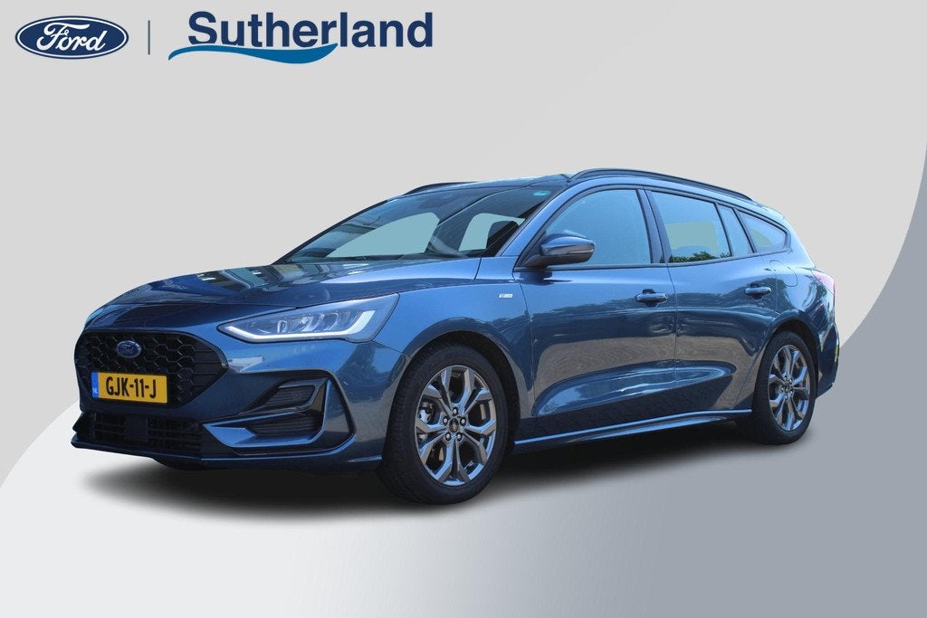 Ford Focus Wagon 1.0 EcoBoost Hybrid ST-Line | Trekhaak | Ca, Gebruikt, Euro 6, 1404 kg, Blauw