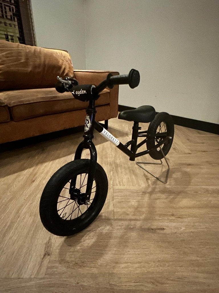 Veloretti loopfiets zwart - Zo goed als nieuw, Ophalen, Veloretti, Schijfrem, Minder dan 16 inch