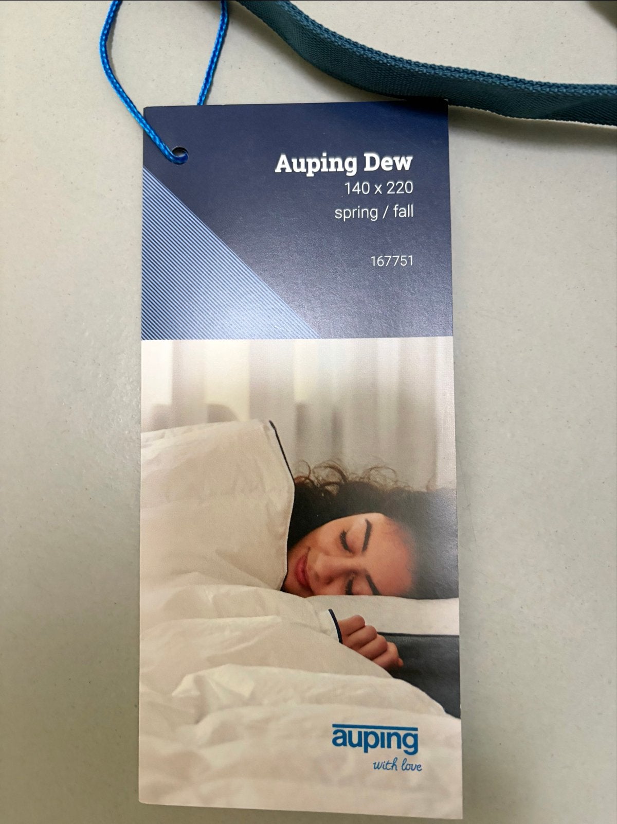 Auping Dew Dekbed 140x220 - Spring/Fall, Eenpersoons, Verzenden, Wit, Nieuw