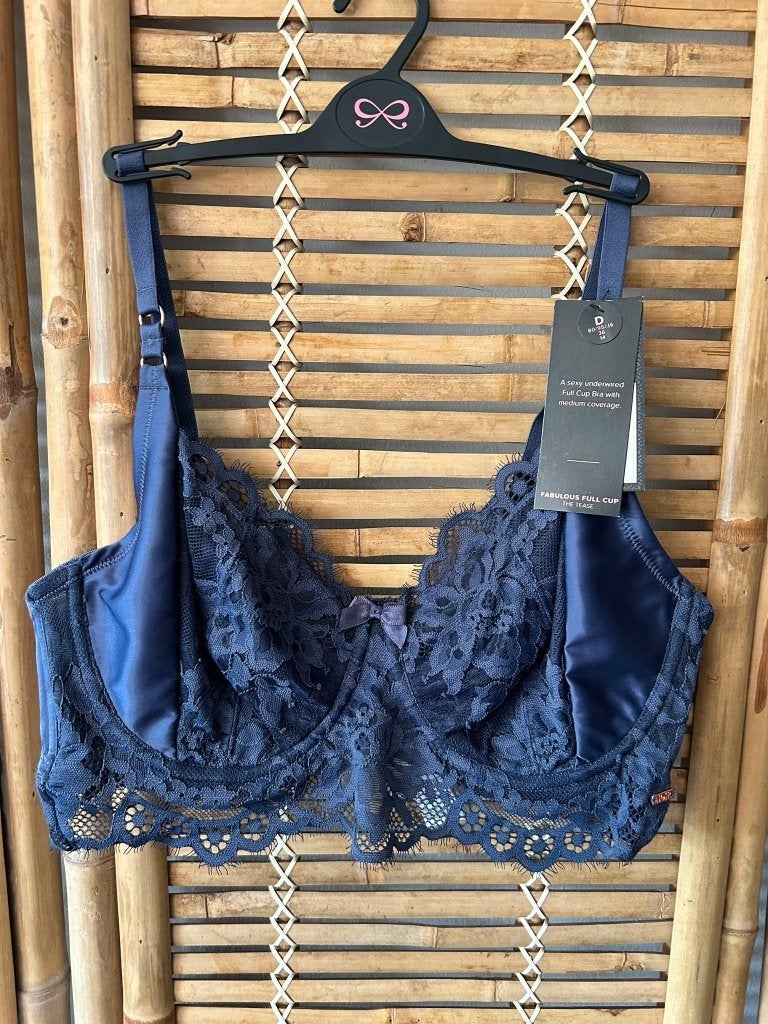 Hunkemöller Noir Collection Zara Bh - 80D, Hunkemöller, Ophalen of Verzenden, Blauw, BH