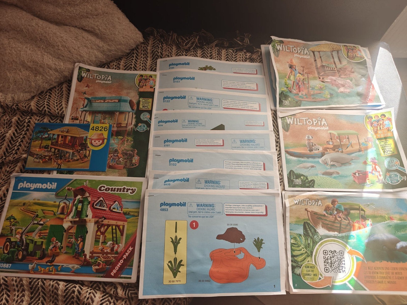 Grote Playmobil Wild Life en Country collectie met Ark, Wild life, Gebruikt, Complete set, Overige typen