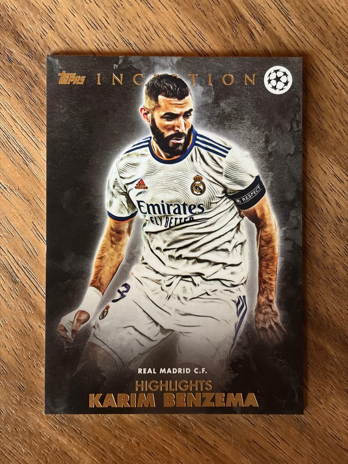 Topps Inception Karim Benzema Real Madrid Spelerskaart, Verzenden, Zo goed als nieuw, Buitenlandse clubs, Spelerskaart
