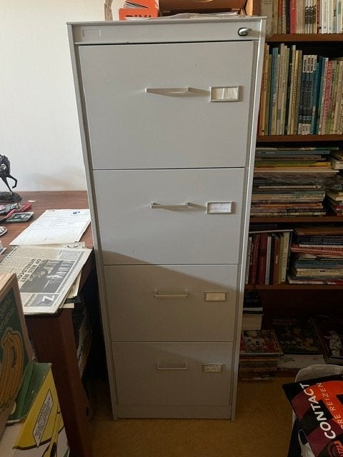 gispen archief kast, 4 laden, Huis en Inrichting, Kasten | Roldeurkasten en Archiefkasten, Ophalen, Minder dan 50 cm, 100 tot 150 cm