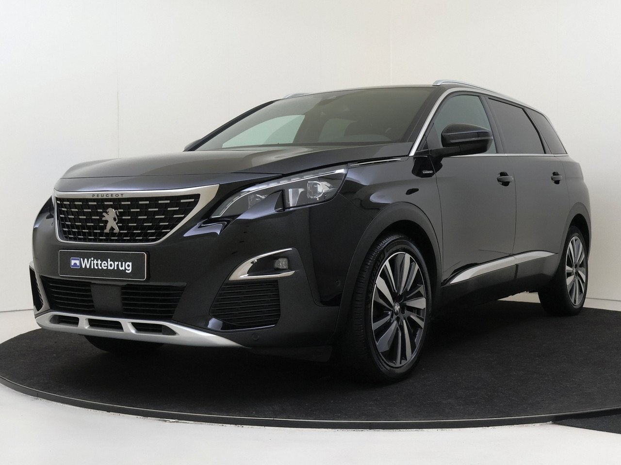 Peugeot 5008 1.2 PureTech GT-Line Avantage | Navigatie | Cam, Auto's, Gebruikt, 1199 cc, 7 stoelen, Zwart