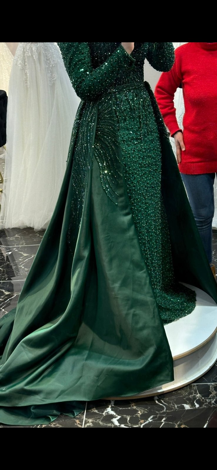 Verlovingsjurk-Hennajurk, Kleding | Dames, Ophalen of Verzenden, Zo goed als nieuw, Groen, Trouwjurk