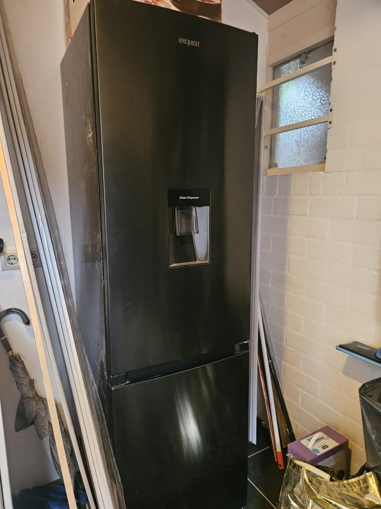 Exquisit koel/vries combi met water dispenser, Ophalen, 200 liter of meer, Met aparte vriezer, 160 cm of meer