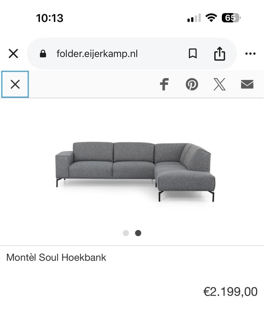 ZGAN Montel Soul Hoekbank - Grijs - 293 x 225, 250 tot 300 cm, -, -, Hoekbank
